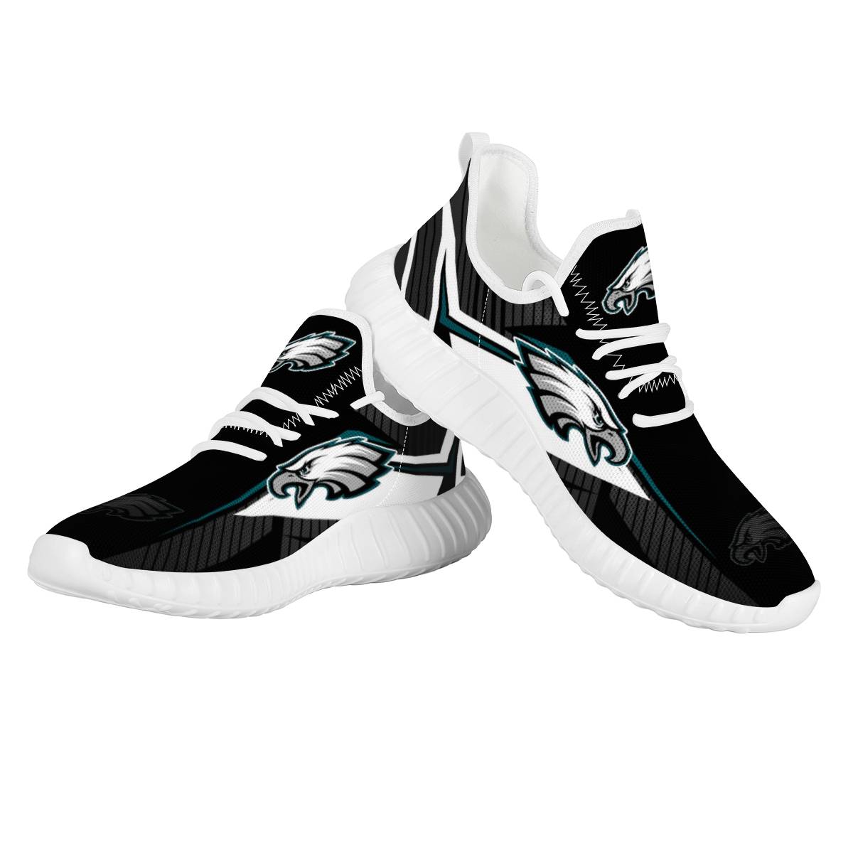 Women's Philadelphia Eagles Mesh Knit Sneakers/Shoes 011